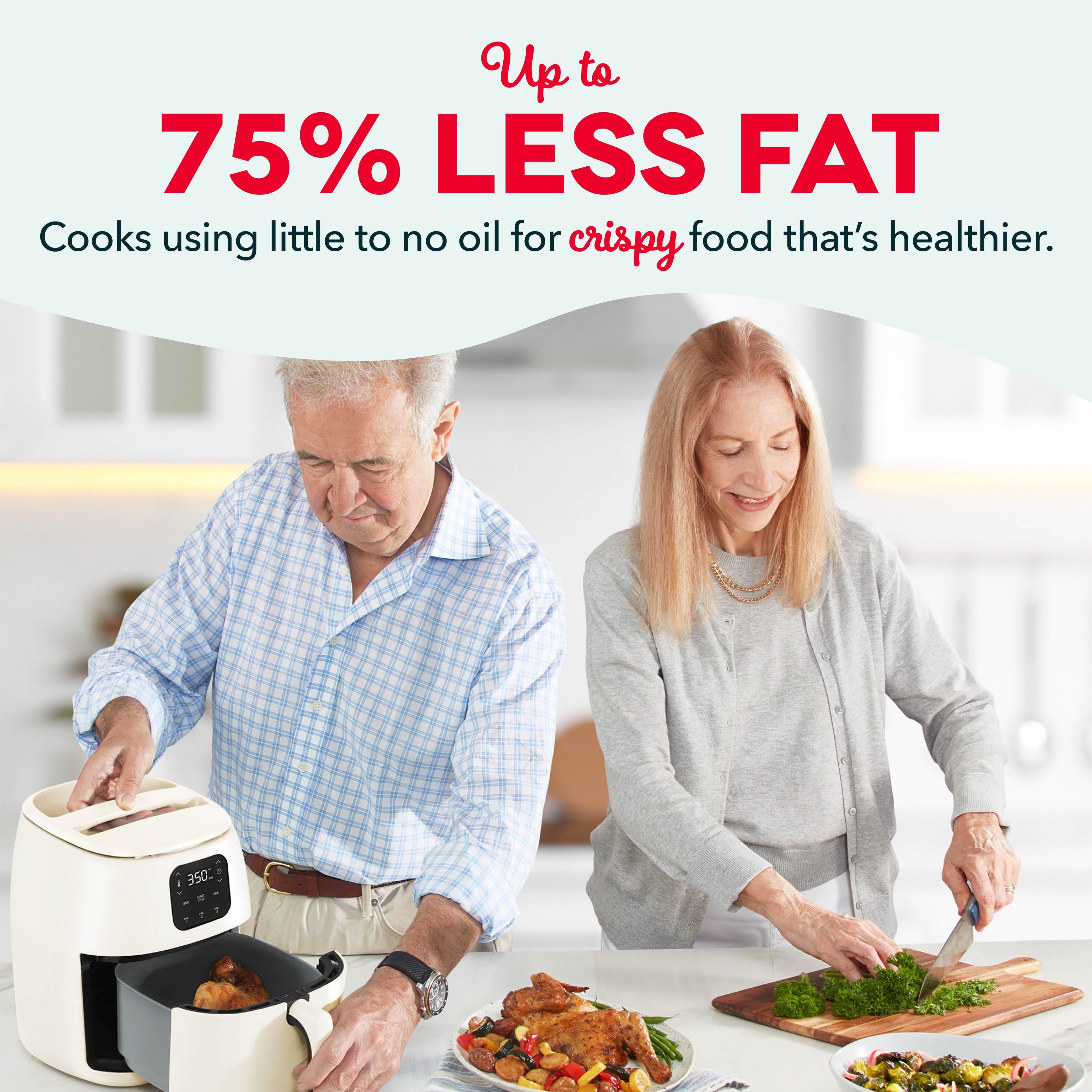 Ceramic Nonstick Tasti-Crisp Digital Air Fryer 2.6 Qt.
